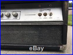 Vintage 70's Ampeg V4 Bass Guitar Tube Amp Head Made In USA Parts or Repair
