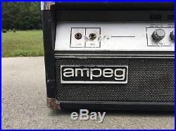 Vintage 70's Ampeg V4 Bass Guitar Tube Amp Head Made In USA Parts or Repair