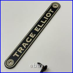 Vintage 70s 80s Trace Elliot Amplifier Badge With Screws Tube Amp Boutique RARE