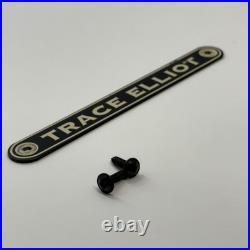 Vintage 70s 80s Trace Elliot Amplifier Badge With Screws Tube Amp Boutique RARE