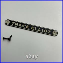 Vintage 70s 80s Trace Elliot Amplifier Badge With Screws Tube Amp Boutique RARE