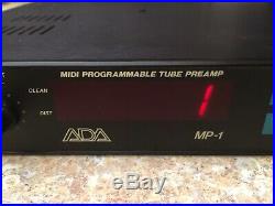 Vintage 80's Stock ADA MP-1 Midi Programmable Guitar Tube Rack Preamp AMP Great