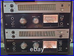 Vintage AKAI M-8 Left & Right 6BQ5 Tube Amplifiers