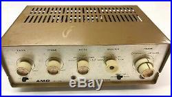 Vintage AMD Electronics 36-110 integrated tube amp Stereo Amplifier Sold No Work