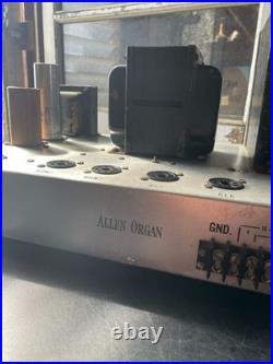 Vintage Allen Organ Monoblock Tube Amplifier FOR PARTS RARE LAST ONE! MAKE OFFER