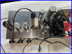 Vintage Allied Knight Tube Amp No Cage, Powers OnXTRA Tubes