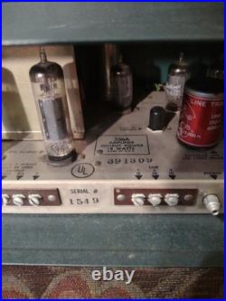 Vintage Altec Voice Of The Stars Vacuum Tube Amplifier Model 356A 18W Powers On