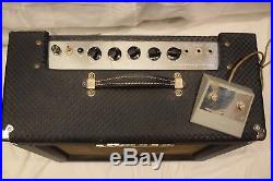 Vintage Ampeg Reverberocket R-12-R B 1963 Tube Combo Amp Guitar Blue Check