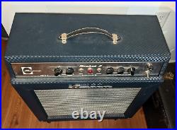 Vintage Ampeg Rocket 2 Guitar Tube Amp with pedal Very Clean! GS-12