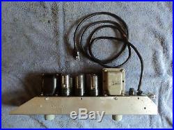 Vintage Ampex Model 2010 Pp 10 Watt Tube Amplifier 6v6 12au7 6267