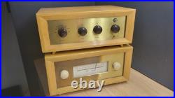 Vintage Amplifier Audio Vacuum Tube Amp and Tone Controller + Tuner Wood Cab