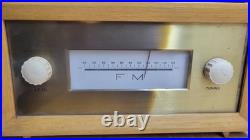 Vintage Amplifier Audio Vacuum Tube Amp and Tone Controller + Tuner Wood Cab