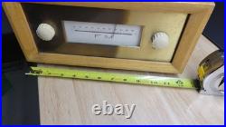 Vintage Amplifier Audio Vacuum Tube Amp and Tone Controller + Tuner Wood Cab