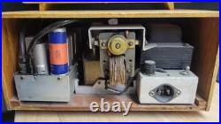 Vintage Amplifier Audio Vacuum Tube Amp and Tone Controller + Tuner Wood Cab