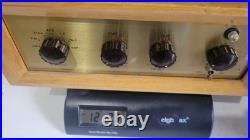Vintage Amplifier Audio Vacuum Tube Amp and Tone Controller + Tuner Wood Cab