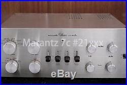 Vintage Audio Marantz 7 7c #21xxx tube Pre Amplifier Free worldwide shipping