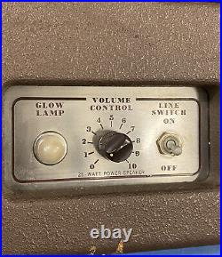 Vintage BELL & HOWELL Filmosound 185 Power Speaker Tube Amp Rare Clean For Parts