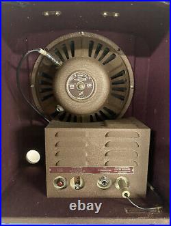 Vintage BELL & HOWELL Filmosound 185 Power Speaker Tube Amp Rare Clean For Parts