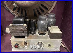 Vintage BELL & HOWELL Filmosound 185 Power Speaker Tube Amp Rare Clean For Parts