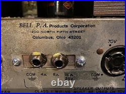 Vintage Bell BE35 Tube Amplifier Guitar Head Serviced and Restored