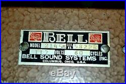 Vintage Bell Sound 2145A Triode Tube Mono Integrated Amplifier & Remote Control