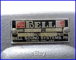 Vintage Bell Sound Systems Model 3725 Tube Amplifier NICE