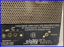 Vintage Bogen CHA-33 Challenger Tube Amp Complete With Tubes Needs Service
