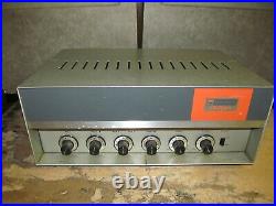 Vintage Bogen CHP 50 6L6 Tube Amplifier in Portable Case With 2 Speakers, NICE