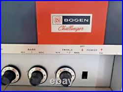 Vintage Bogen Challenger Audio 50 Watt Tube Amplifier Mixer Chb50 Chb 50 21b