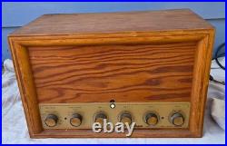 Vintage Bogen DB20 Mono Tube Amplifier Barn Find with Wood Case For Restoration