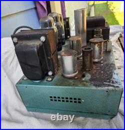 Vintage Bogen DB20 Mono Tube Amplifier Barn Find with Wood Case For Restoration