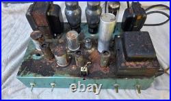 Vintage Bogen DB20 Mono Tube Amplifier Barn Find with Wood Case For Restoration