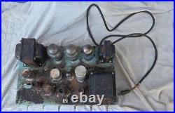 Vintage Bogen DB20 Mono Tube Amplifier Barn Find with Wood Case For Restoration
