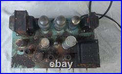 Vintage Bogen DB20 Mono Tube Amplifier Barn Find with Wood Case For Restoration