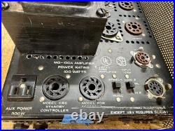 Vintage Bogen MO-100A 100w PA Power Amp Tube Amplifier FOR PARTS or REPAIR