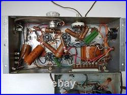 Vintage Bogen PH10 tube audio amplifier with A-800 mixer/preamp 6V6 5Y3 6SL7 7F7