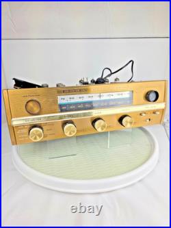 Vintage Bogen SRB-20 Tube Stereo Receiver Gold Face 6BM8 / ECL82 Hi-Fi Powers On