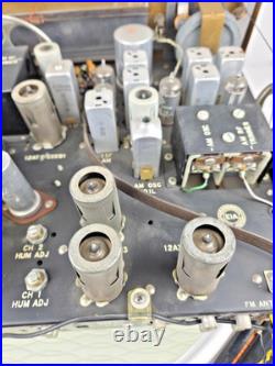 Vintage Bogen SRB-20 Tube Stereo Receiver Gold Face 6BM8 / ECL82 Hi-Fi Powers On