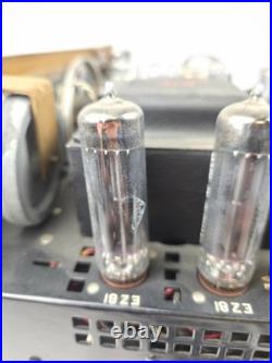 Vintage Bogen SRB-20 Tube Stereo Receiver Gold Face 6BM8 / ECL82 Hi-Fi Powers On Vintage Bogen SRB-20 Tube Stereo Receiver Gold Face 6BM8 / ECL82 Hi-Fi Powers On