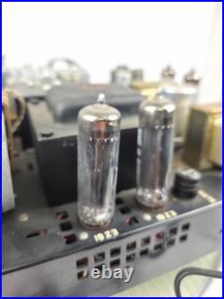 Vintage Bogen SRB-20 Tube Stereo Receiver Gold Face 6BM8 / ECL82 Hi-Fi Powers On