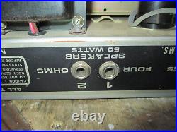 Vintage Classic Peavey 100 Series Reverb Tube Amp Chassis Good Parts