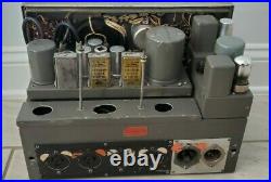 Vintage Collins Radio 12Z-2 Portable Tube Input Microphone Mic Mixer Preamp Amp