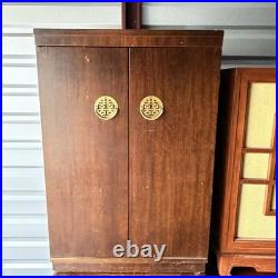 Vintage Coral Pioneer 3-Way Asian Cabinet Speakers Pair 16-Ohm Tube Amp Ready