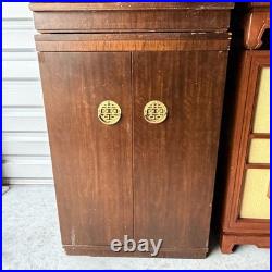 Vintage Coral Pioneer 3-Way Asian Cabinet Speakers Pair 16-Ohm Tube Amp Ready
