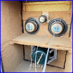 Vintage Coral Pioneer 3-Way Asian Cabinet Speakers Pair 16-Ohm Tube Amp Ready