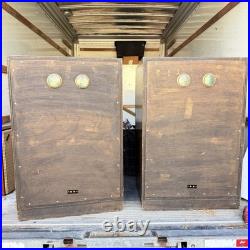 Vintage Coral Pioneer 3-Way Asian Cabinet Speakers Pair 16-Ohm Tube Amp Ready