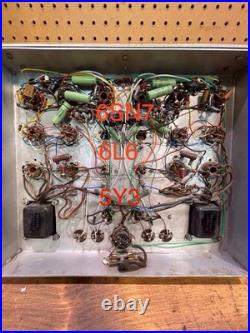 Vintage Custom Stereo Tube Amplifier (4) 6L6 (6) 6SN7 (2) 5Y3 RCA Output Iron