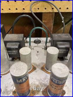 Vintage Custom Stereo Tube Amplifier (4) 6L6 (6) 6SN7 (2) 5Y3 RCA Output Iron