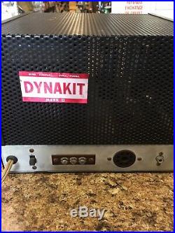 Vintage Dynaco Mark 2 MK II Tube Amplifier Dynakit 50W EL-34