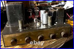 Vintage EICO HF20 Monoblock Audio Amplifier, 12AX7 & 6L6